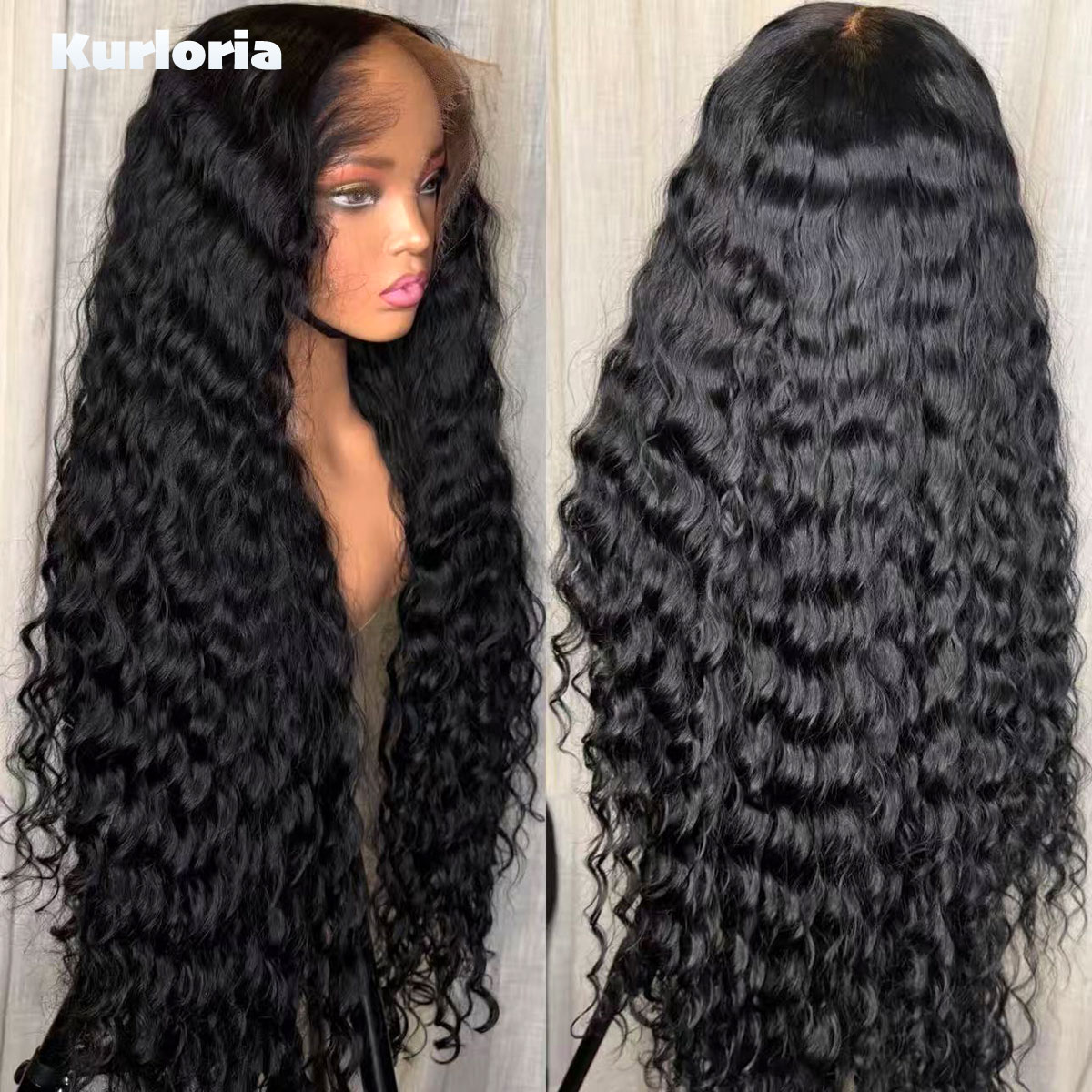 Glueless Wear And Go Human Hair Wig - 500 Yoğunlukta, Doğal Siyah Renkte, %100