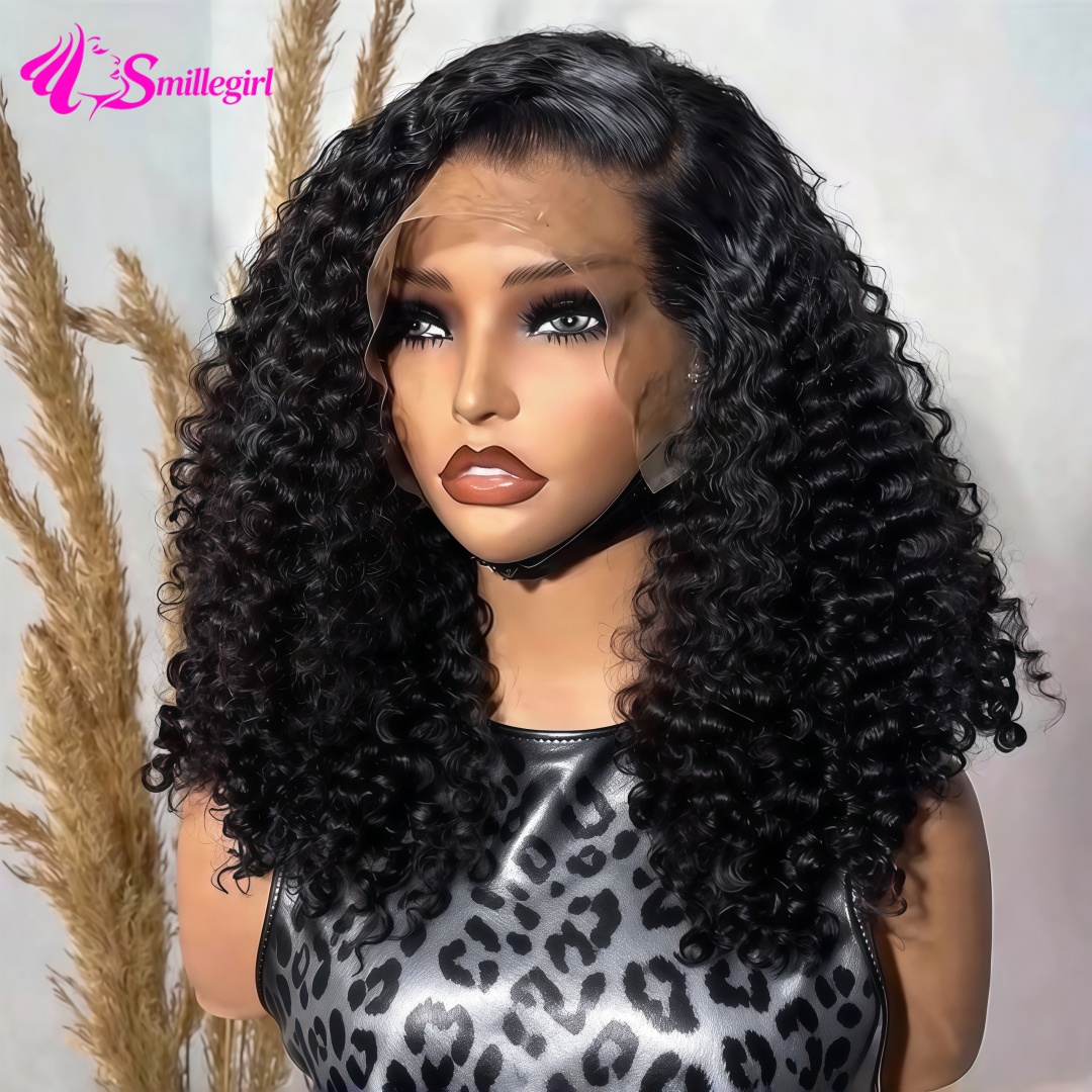 Pre Parted 13X4 Lace Front Bob Wig - Kıvırcık Kısa Bob 200% Yoğunluklu 13x6