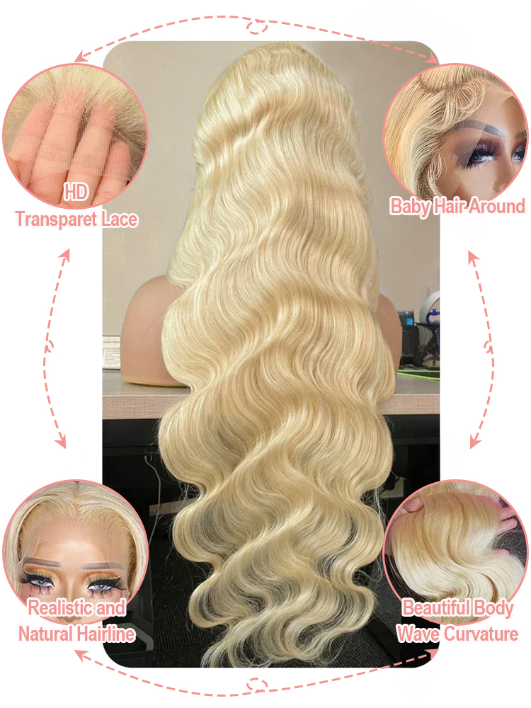 36 40 İnç 613 Bal Rengi Dalgal - 613 Blonde Body Wave Lace Front Wig incelemesi ve fiyatı