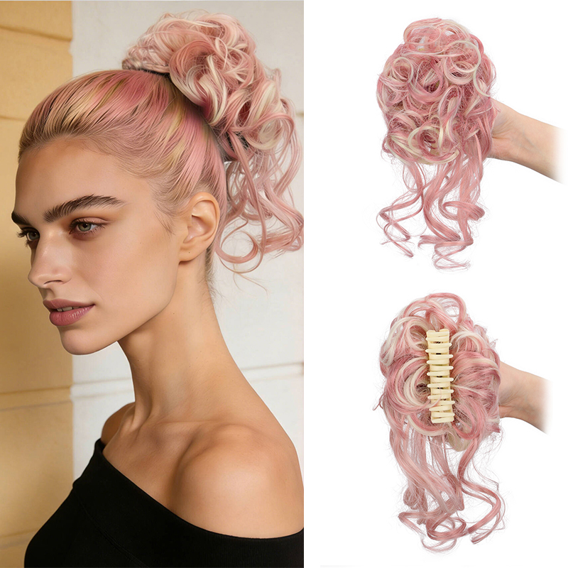 Dağınık Pençe Tokası, Sentetik - Claw Clip Messy Bun Hair Piece incelemesi ve fiyatı