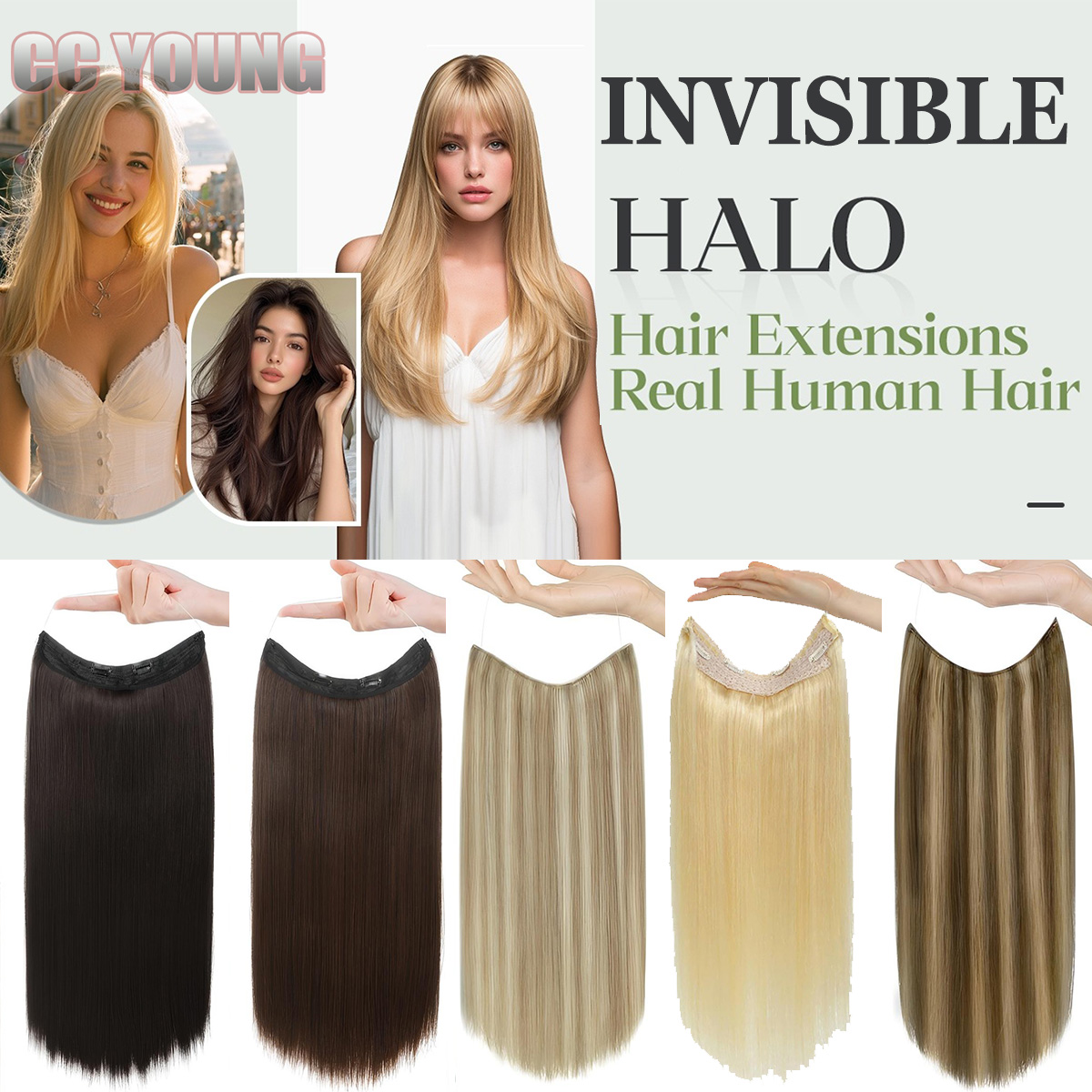 Görünmez Halo Saç Uzatmaları G - Seamless Clip In Hair Extensions Human Hair incelemesi ve fiyatı