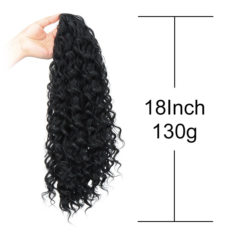 Sentetik 18 Inç Uzun Sapıkça K - Drawstring Afro Curly Puff Ponytail incelemesi ve fiyatı