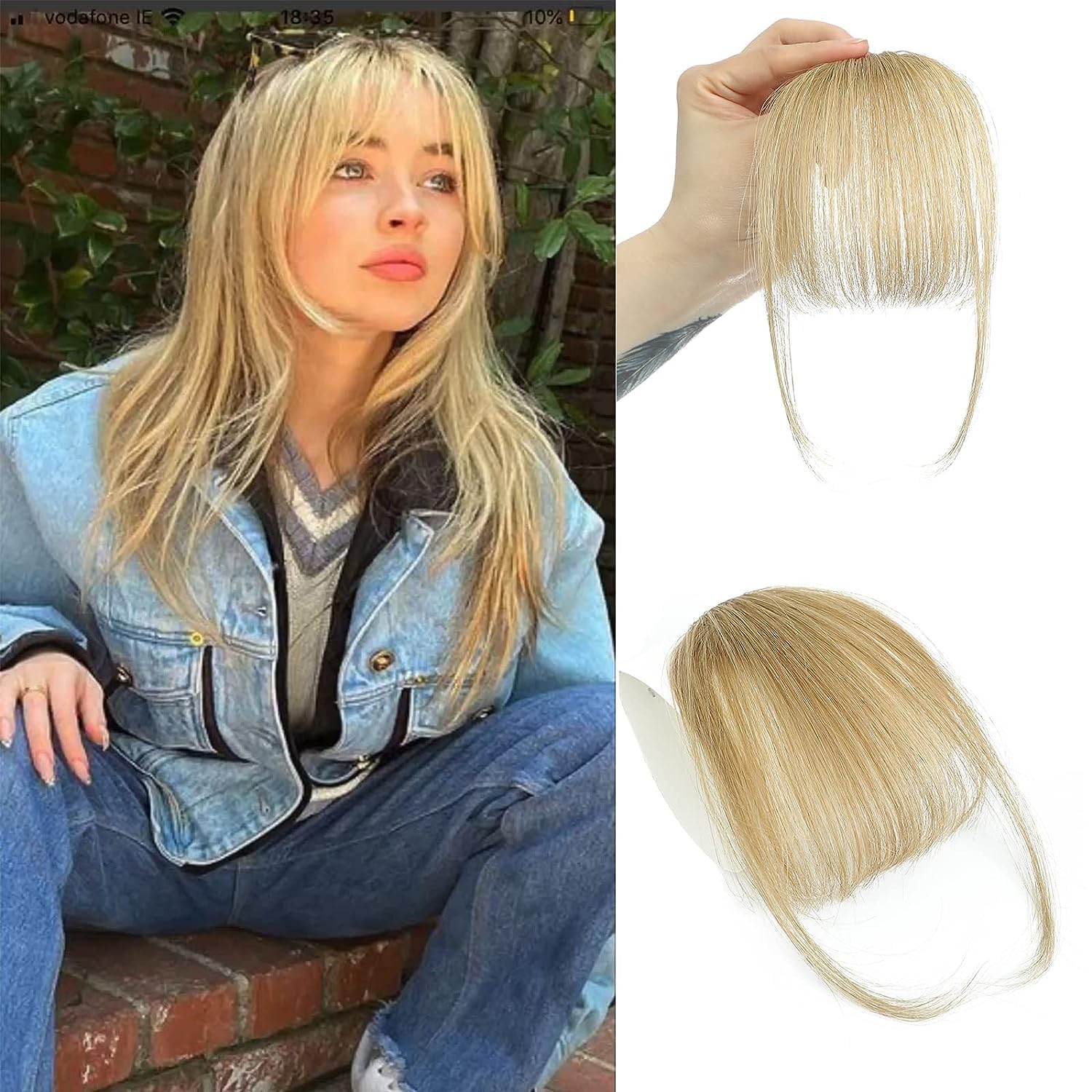 100% insan saçı Wispy patlama  - Seamless Clip In Hair Extensions Human Hair incelemesi ve fiyatı