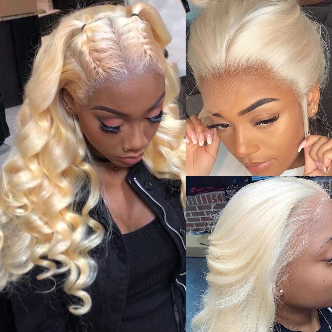 %200 Yoğunlukta, Düz, İpeksi D - 613 Blonde Body Wave Lace Front Wig incelemesi ve fiyatı