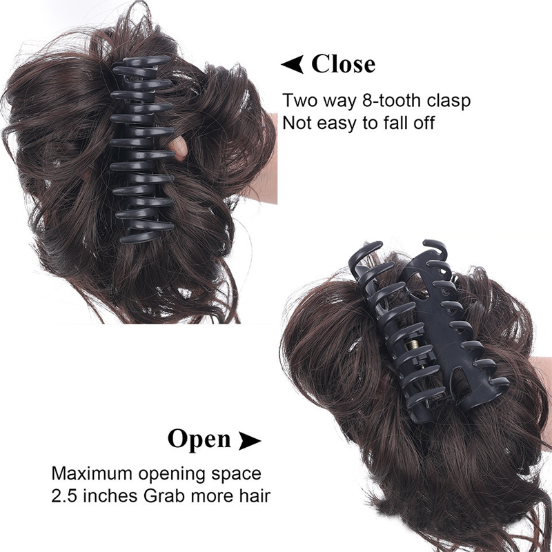 Sentetik, Dağınık Topuz Görünü - Claw Clip Messy Bun Hair Piece incelemesi ve fiyatı
