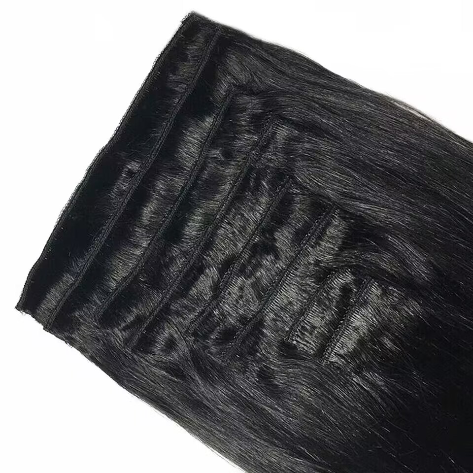 Klipsli Saç Uzatma Seti, Düz,  - Seamless Clip In Hair Extensions Human Hair incelemesi ve fiyatı